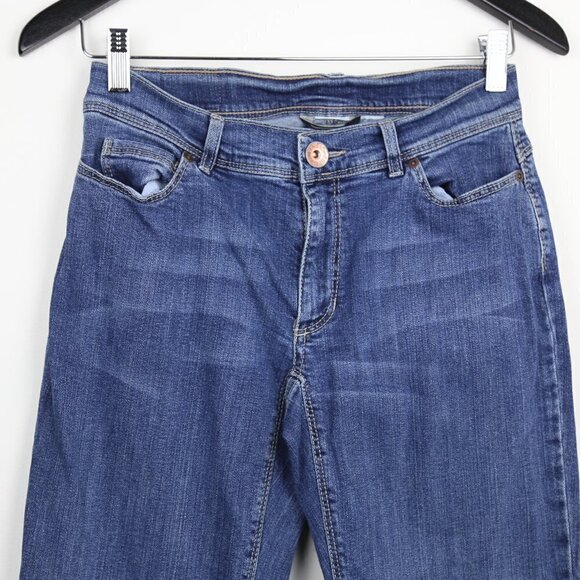 Weekend Maxmara Stretch Medium Wash Low Rise Boot Cut Denim Jeans - Picture 2 of 7